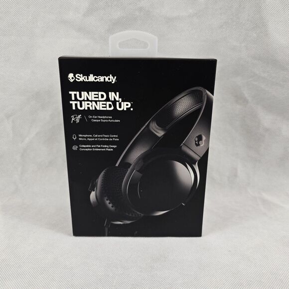 Skullcandy Headphones Tuned Turned Up In On Ear Wired Microphone Call & Track - Picture 2 of 9